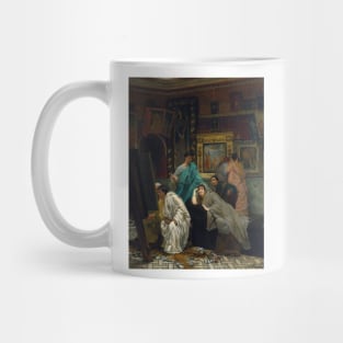 The Collector Of Pictures At The Time Of Augustus by Lawrence Alma-Tadema Mug